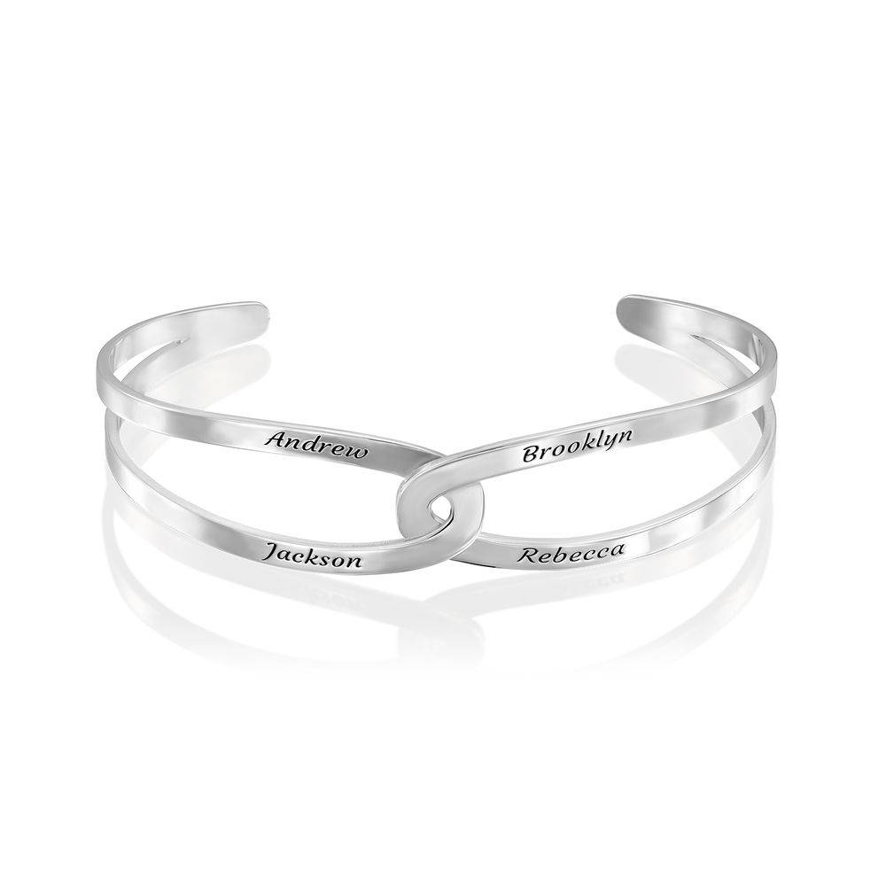 Hand in Hand- Custom Bracelet Cuff in Sterling Silver