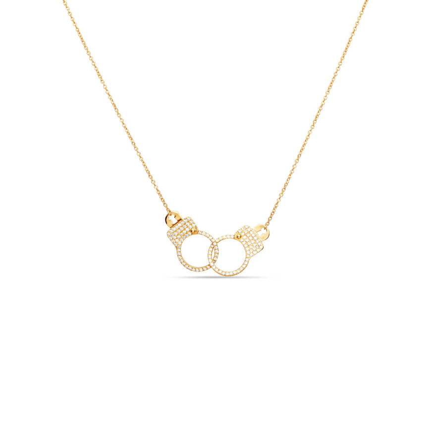 Diamond Handcuff Necklace
