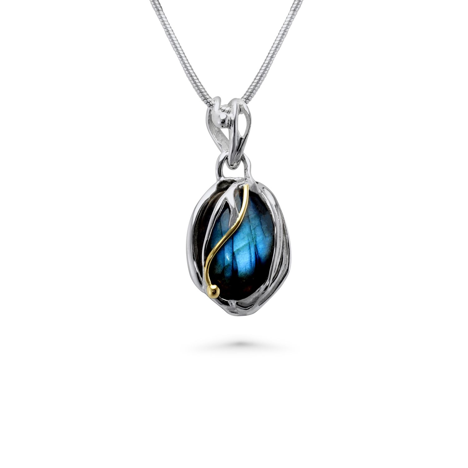 Handmade Unique Iridescent Labradorite Pendant