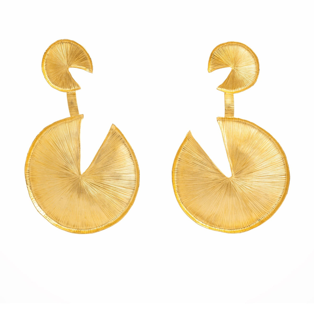 Hanging Lilypad Earrings