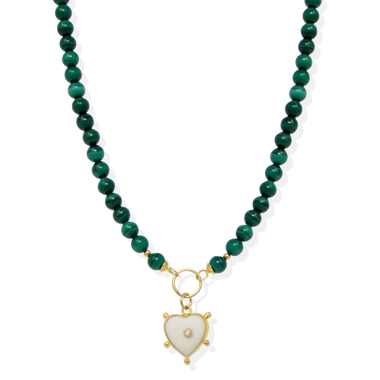 Happy Heart Malachite Necklace