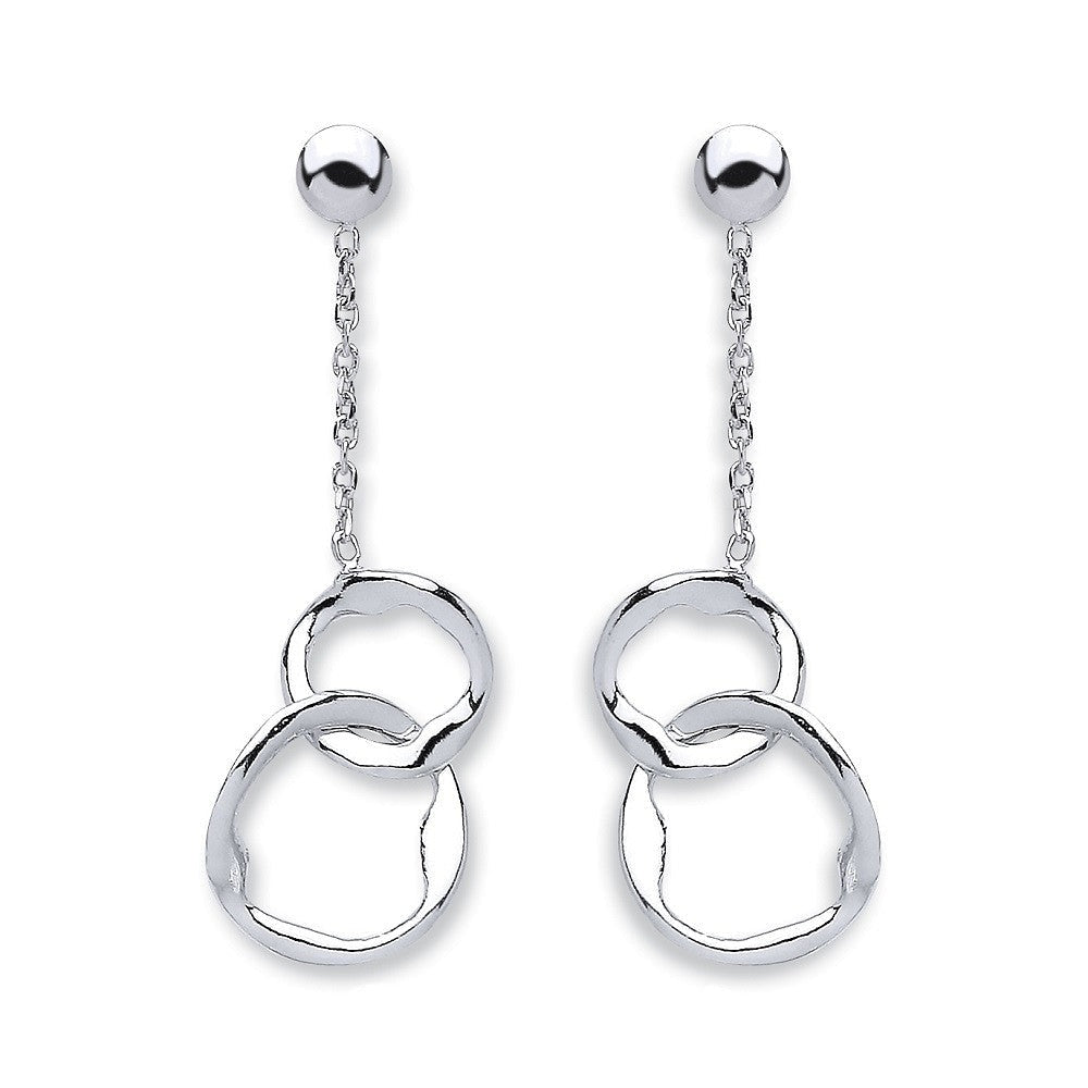 Harmonic Motion Sterling Silver Drop Earrings