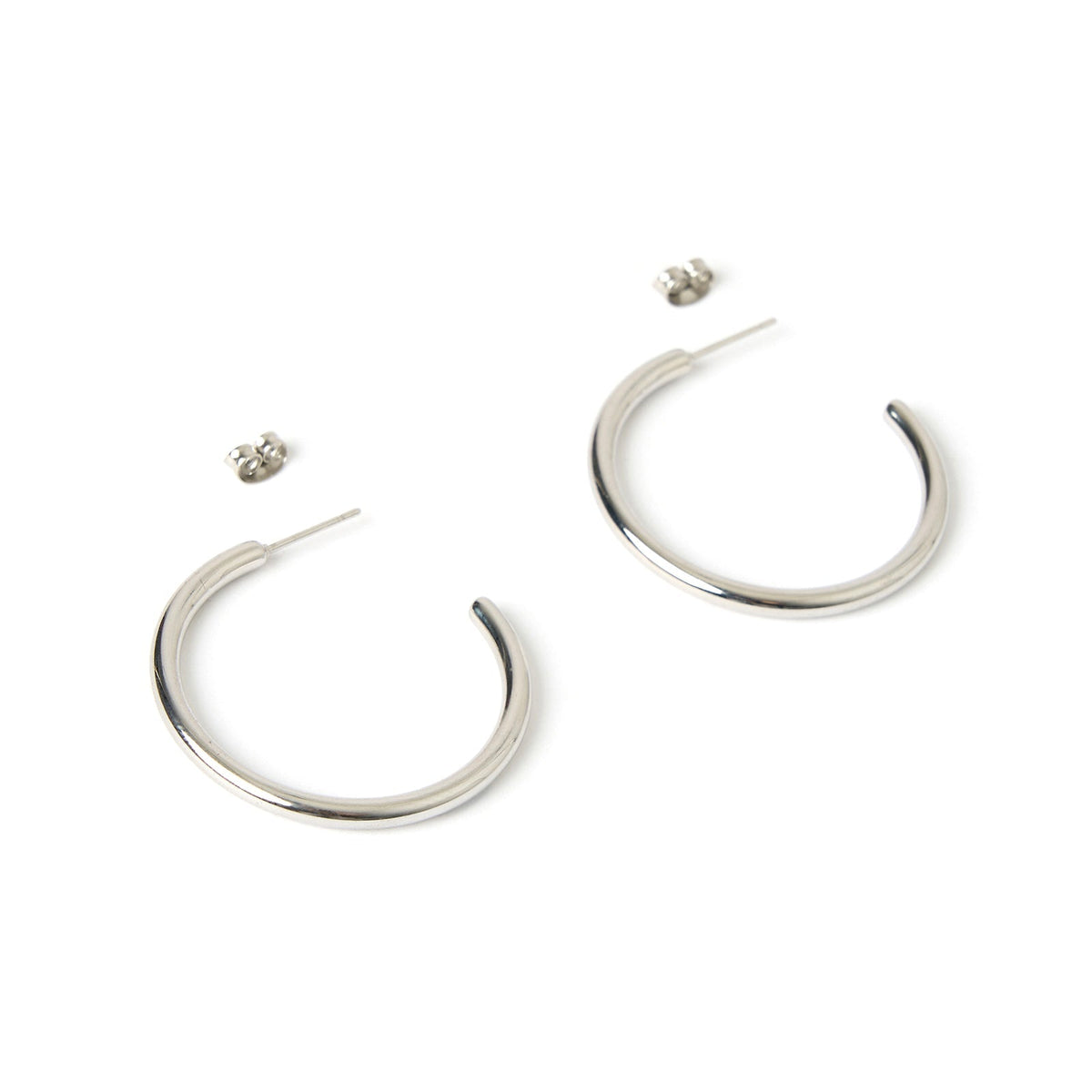 Harper Hoop Earrings Silver