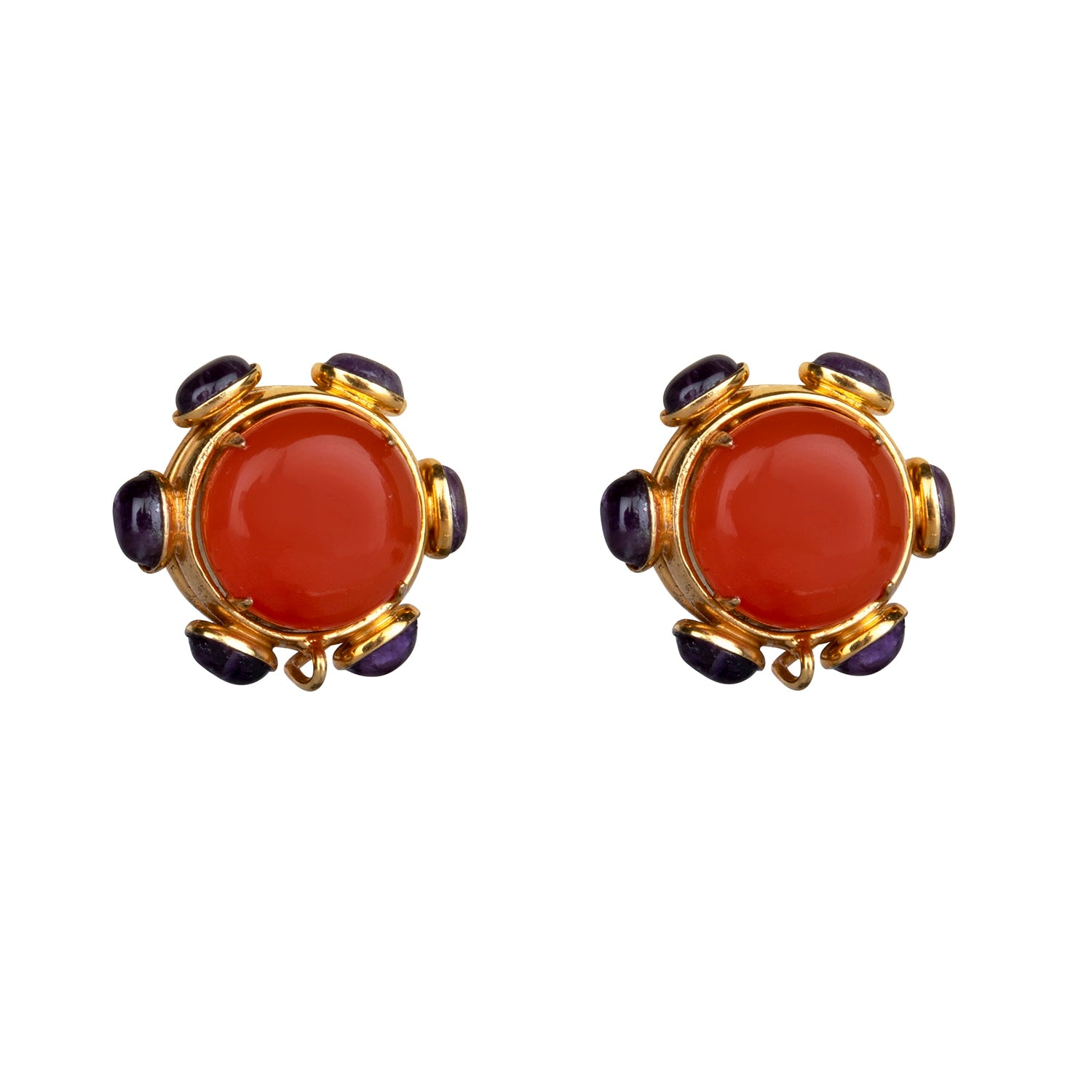 Harriet Studs Carnelian