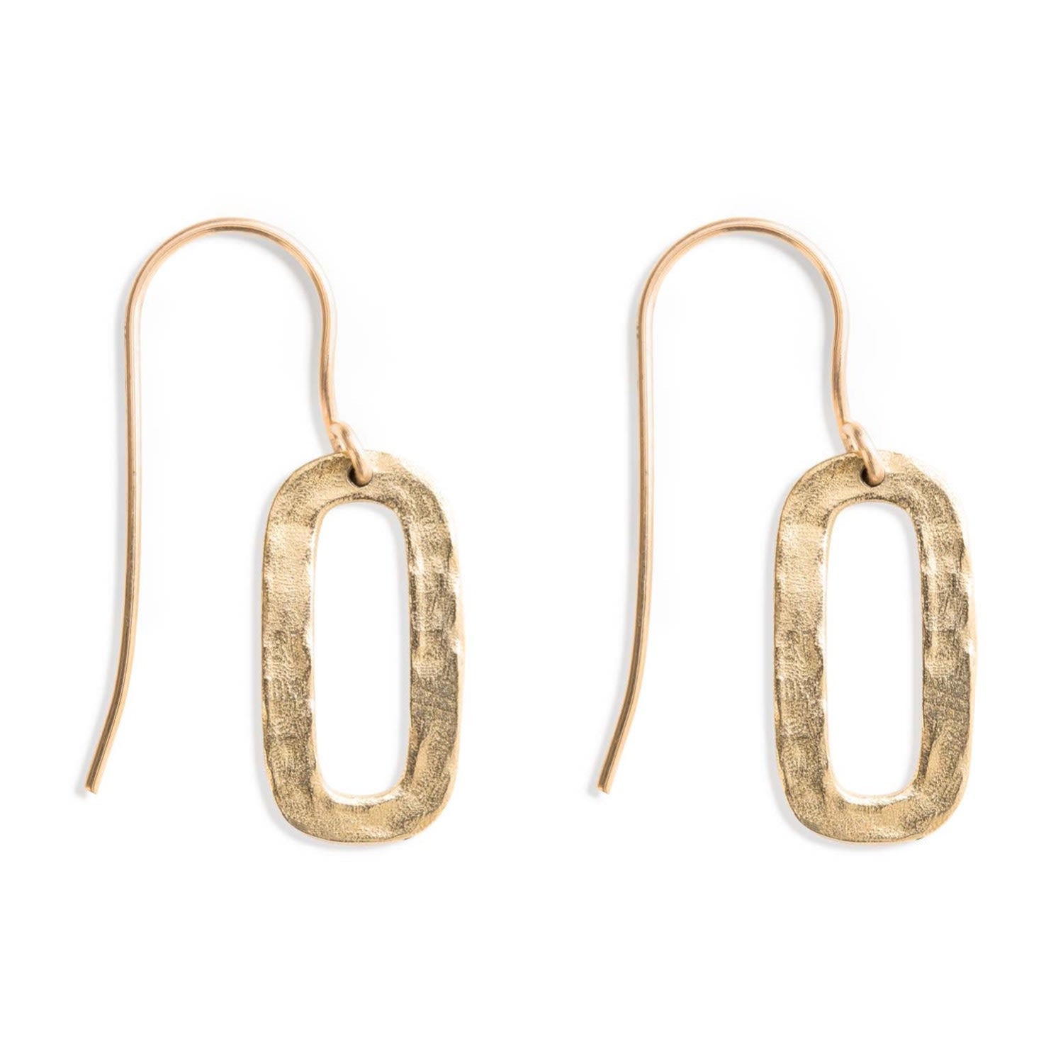 Hatton Forge Brass Drop Earrings
