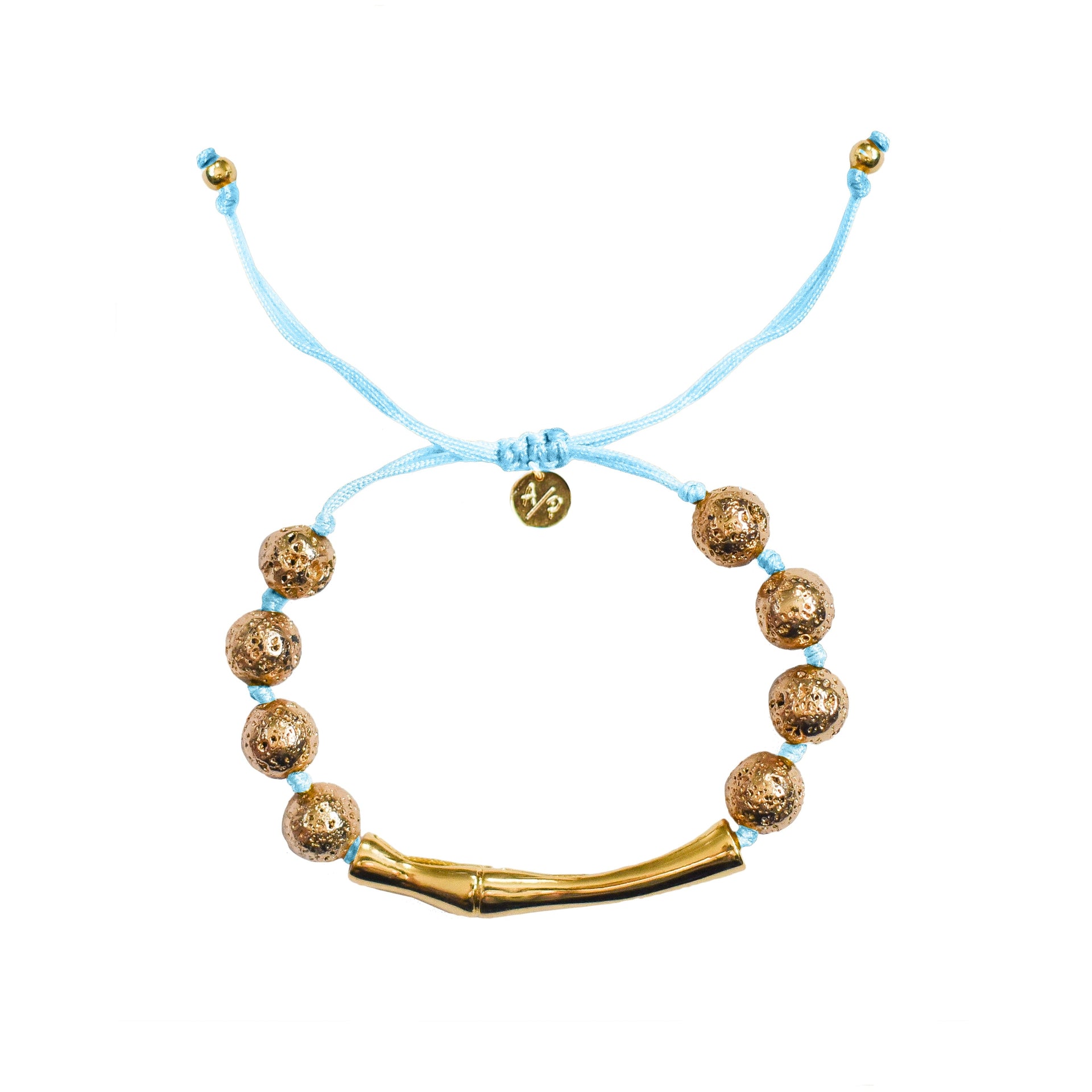 Haven Bracelet On Colored Cord - Bluebell