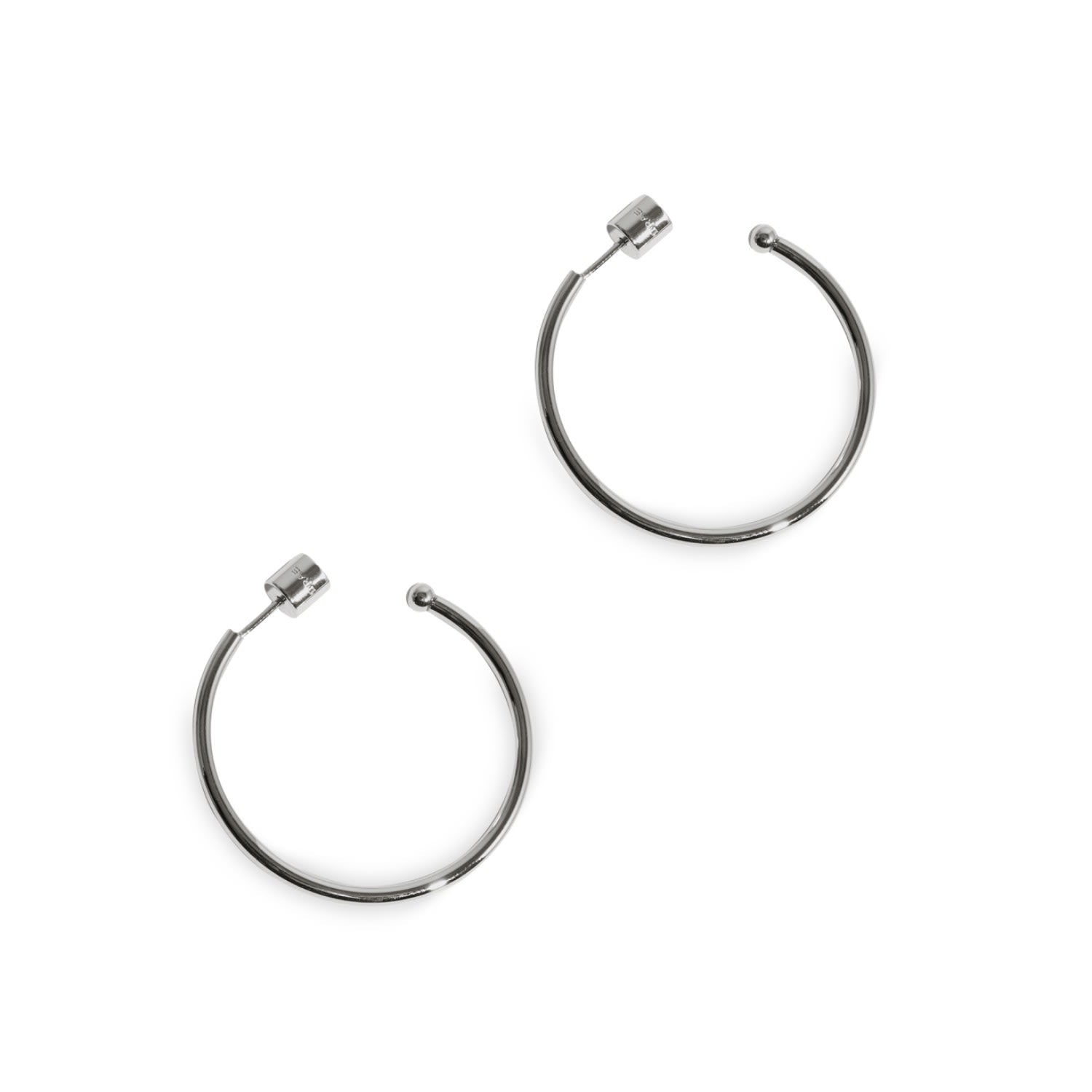 Hazel Hoops Small Silver