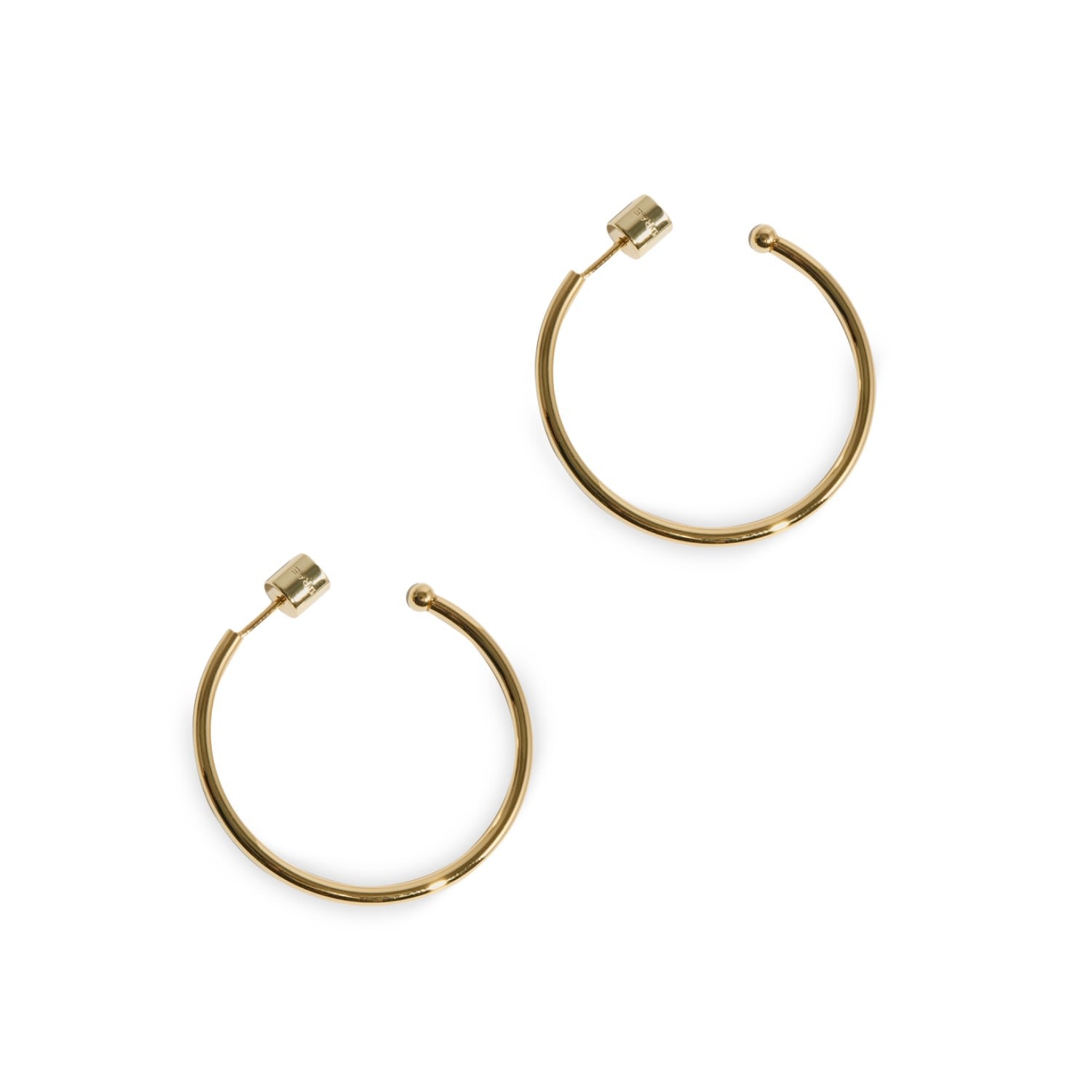 Hazel Hoops Small Gold