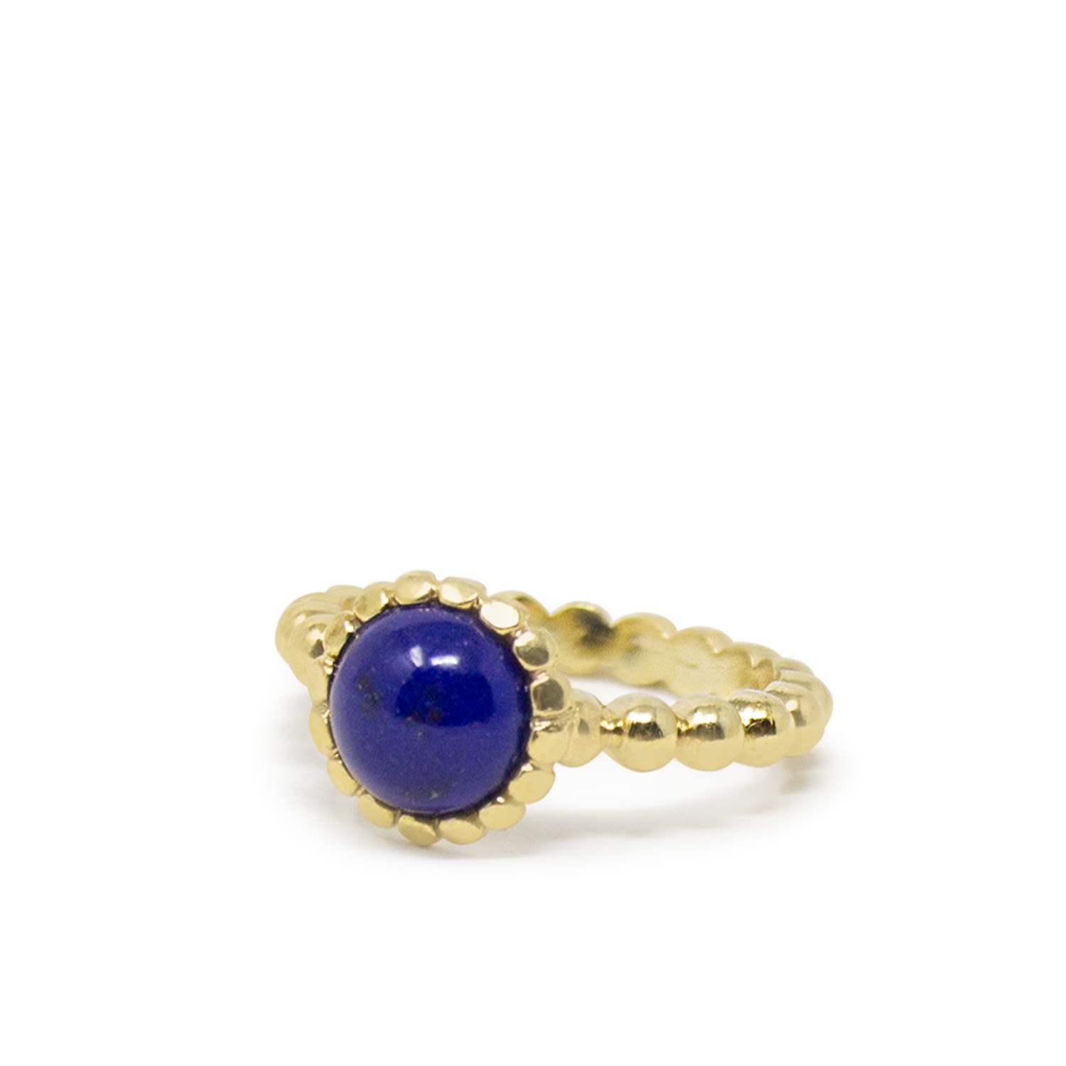 Lapis Beady Stacking Ring