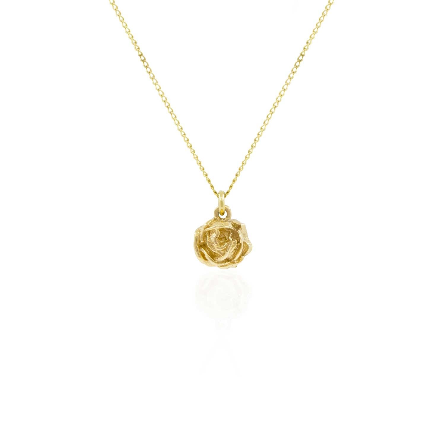 Rose Necklace – Gold Vermeil