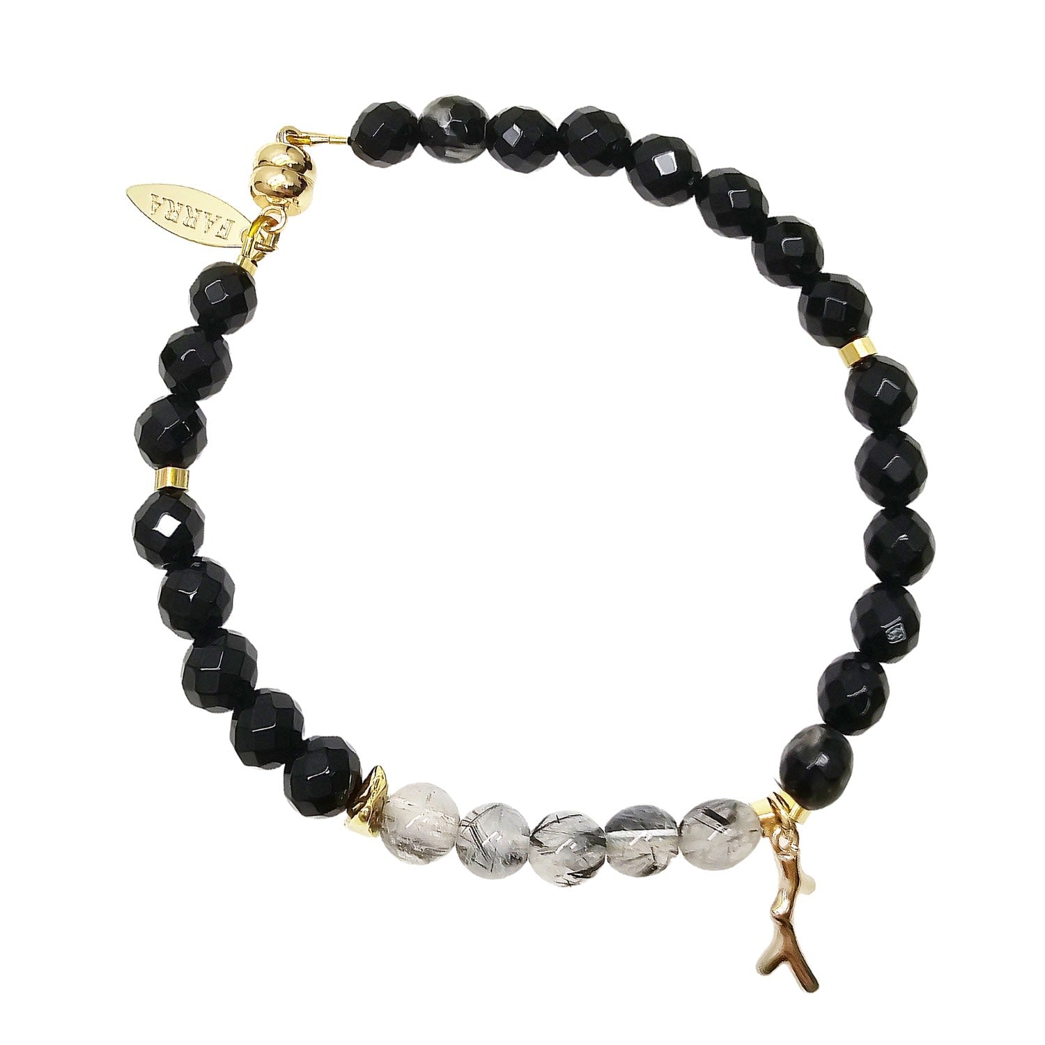 Healing Energy Stone Black Gemstone Bracelet