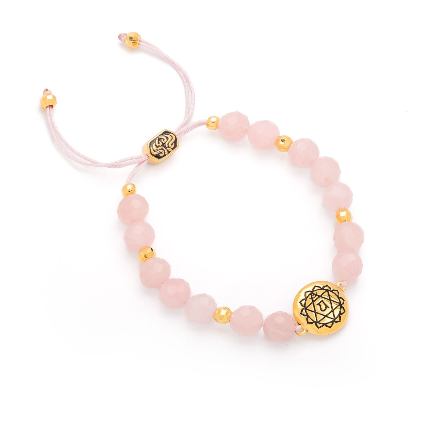 Heart Chakra Rose Quartz Divine Love & Compassion Bracelet