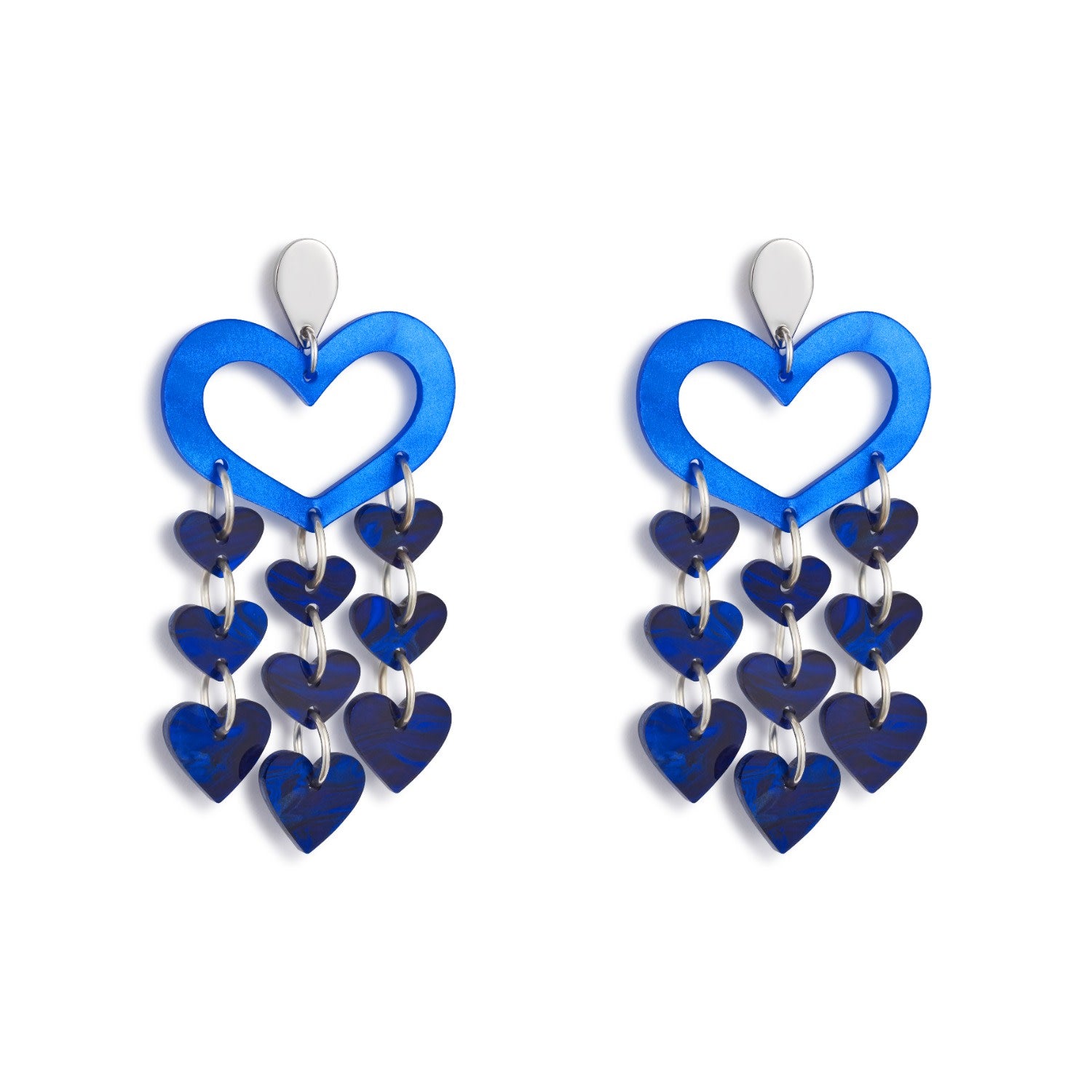 Heart Chandeliers - Blue