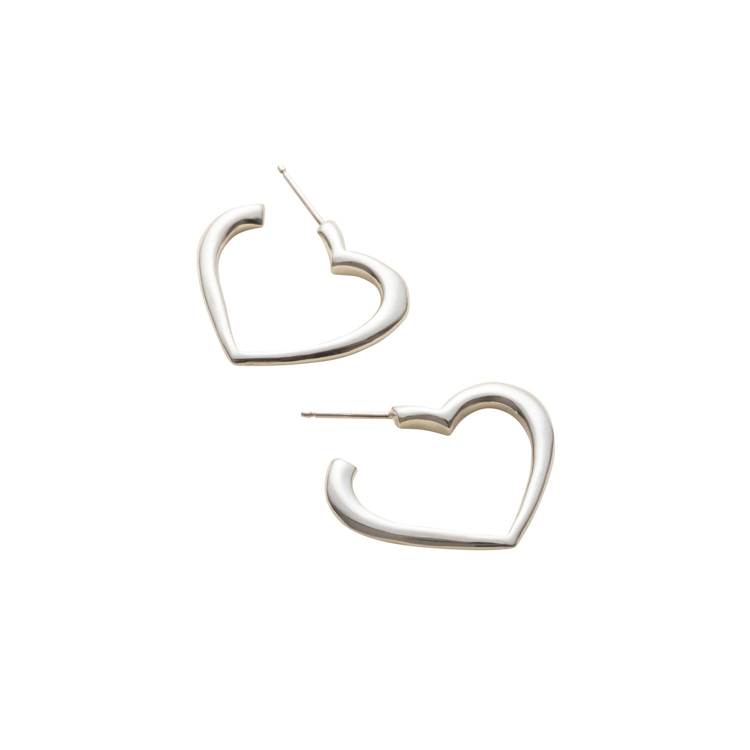 Heart Earring,Sterling Silver
