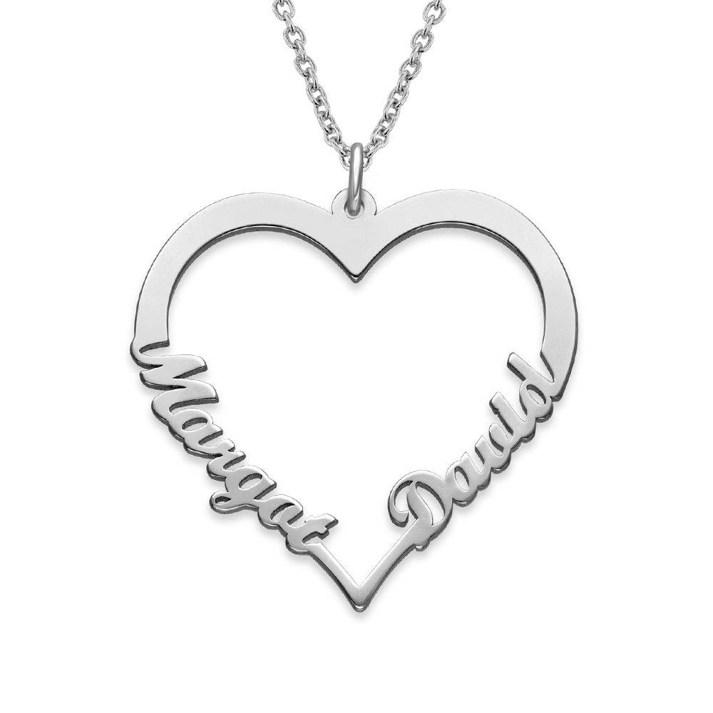 Birthday Gift for Mom - Heart Necklace with Personalized Script
