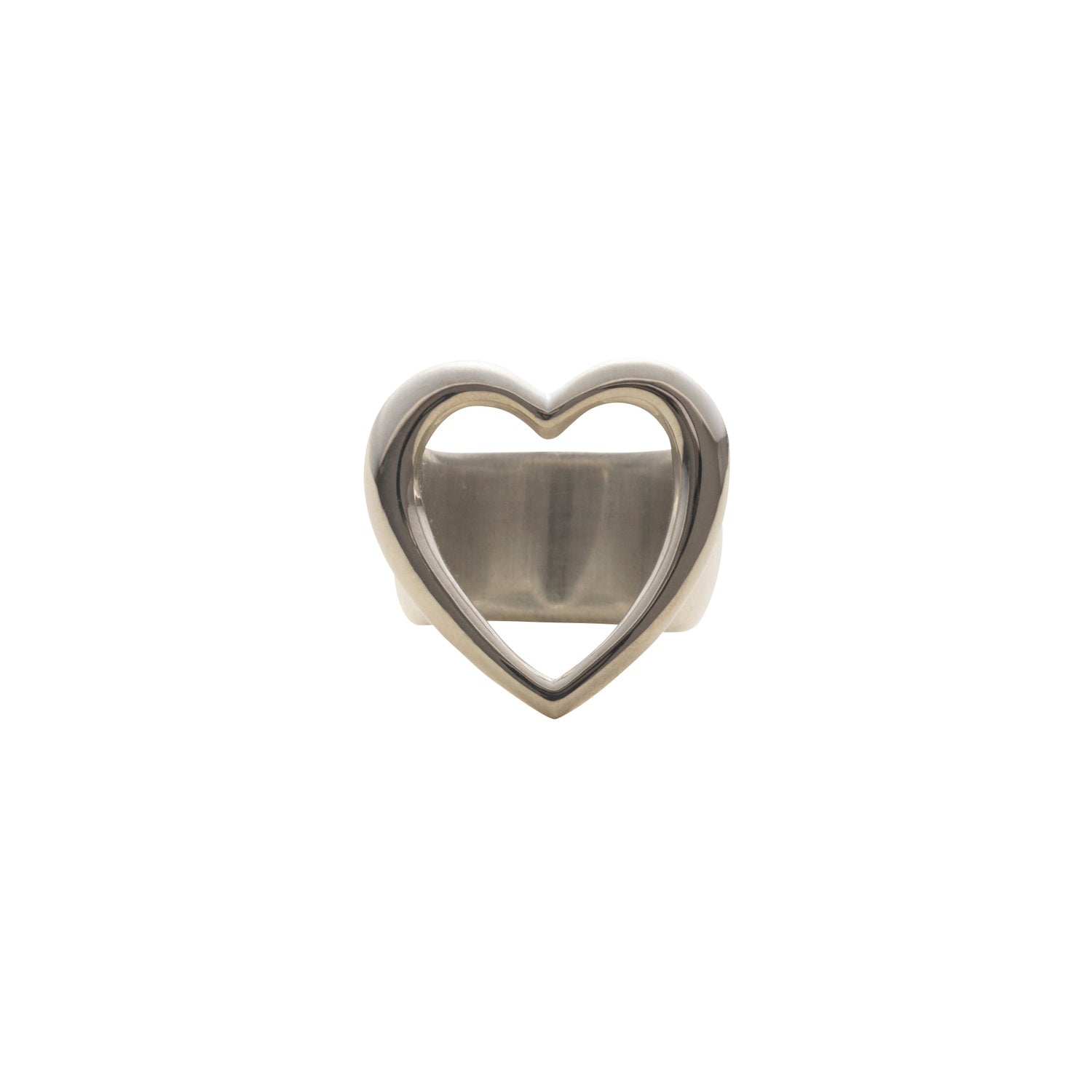 Heart Pinky Ring ,Sterling Silver