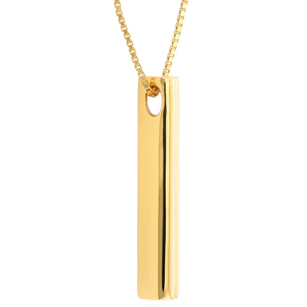 Heart shape 3D Bar in Gold Plated