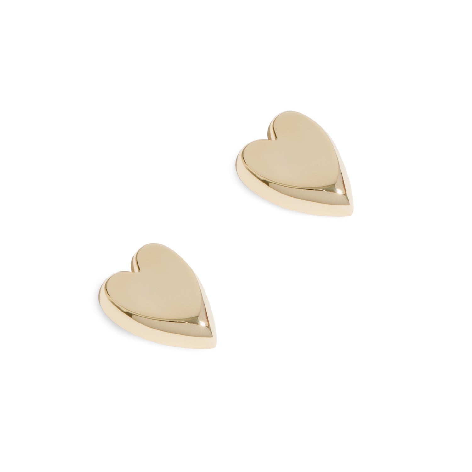Heart Studs Gold