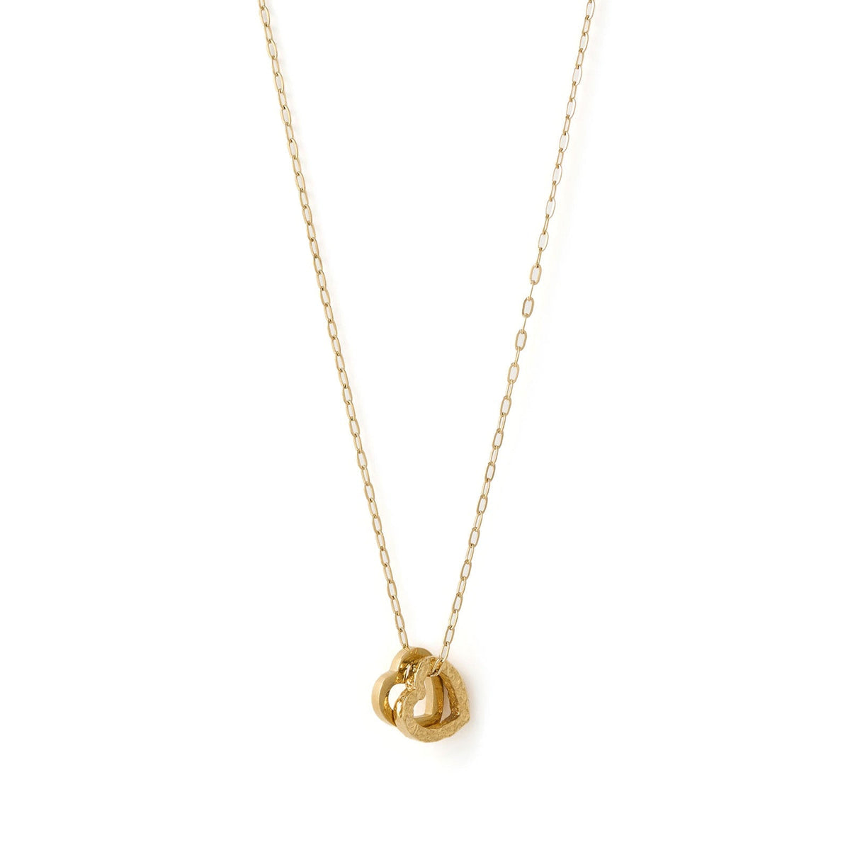 Heart To Heart Necklace Crushed