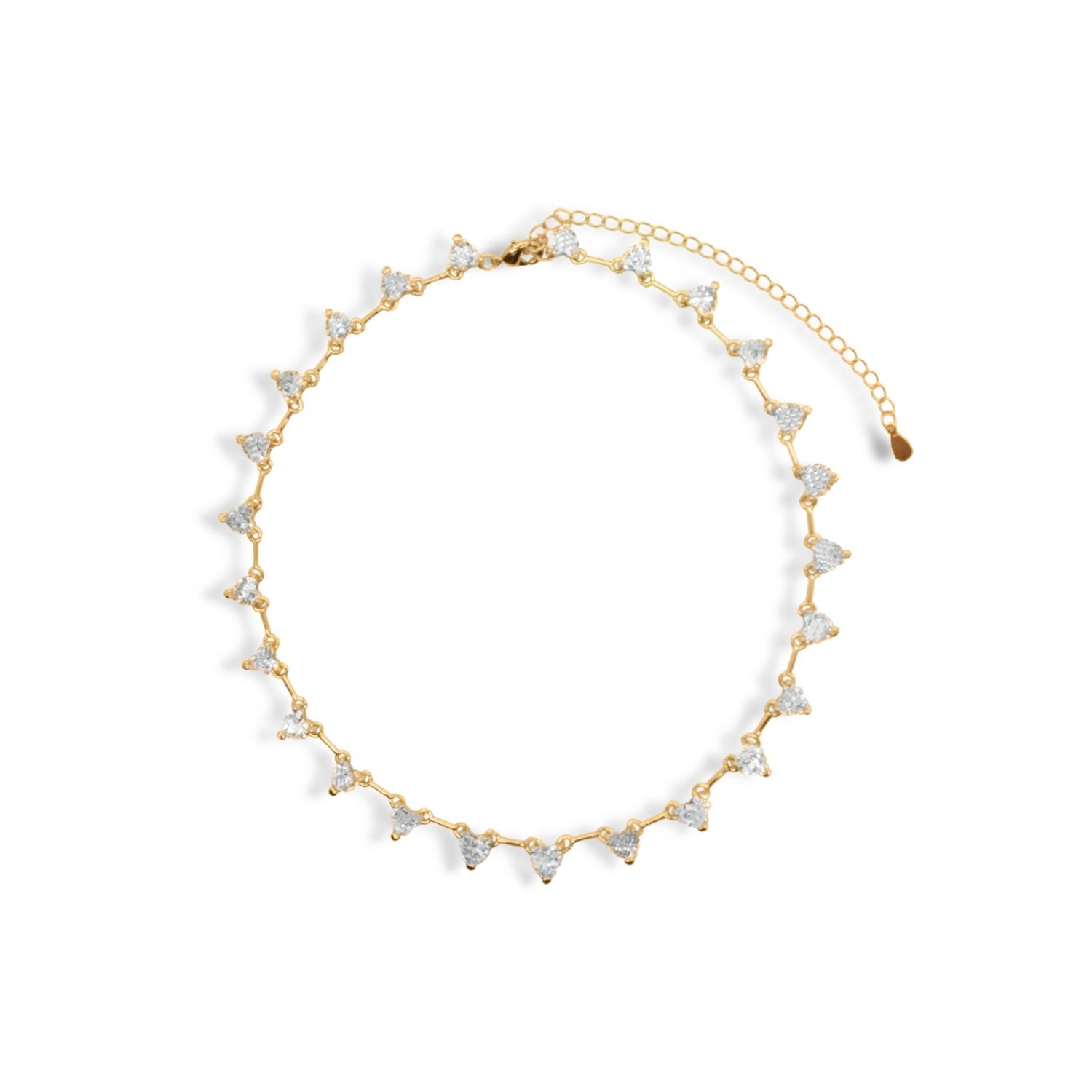 Heart Zirconia Stones Necklace