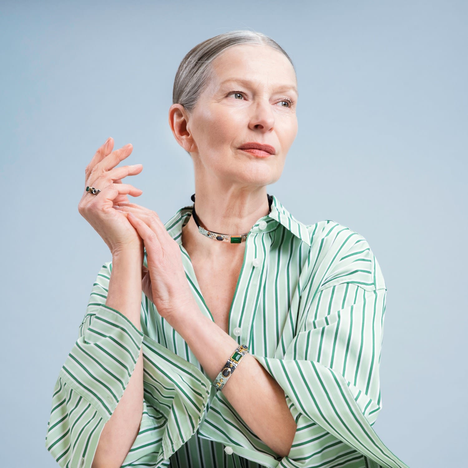 Helen Jade Gemstones Choker