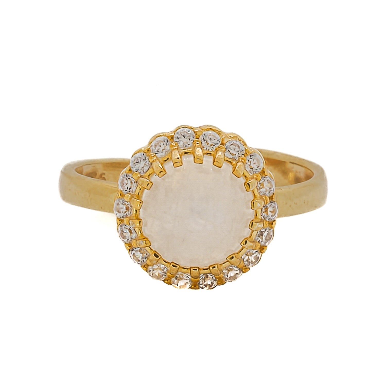 Helen Moon Stone Gold Ring - Gold