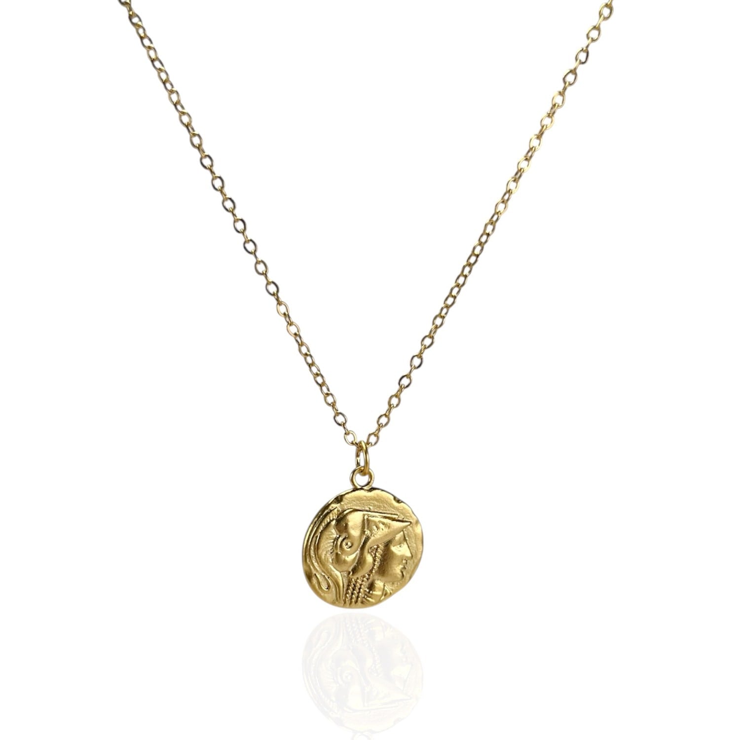 Helios Gold-Plated Ancient Coin Necklace