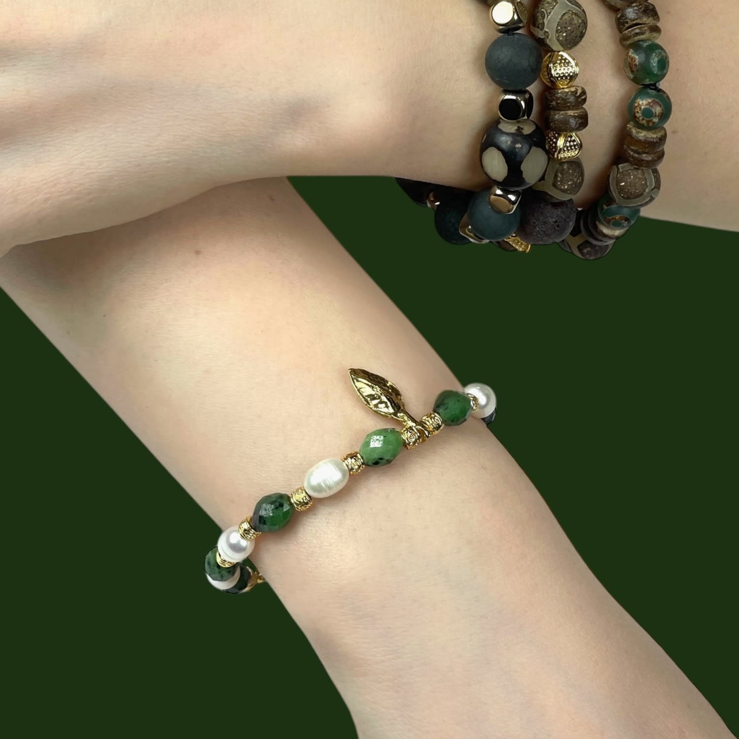 Heloira Zoisite Beaded Bracelet