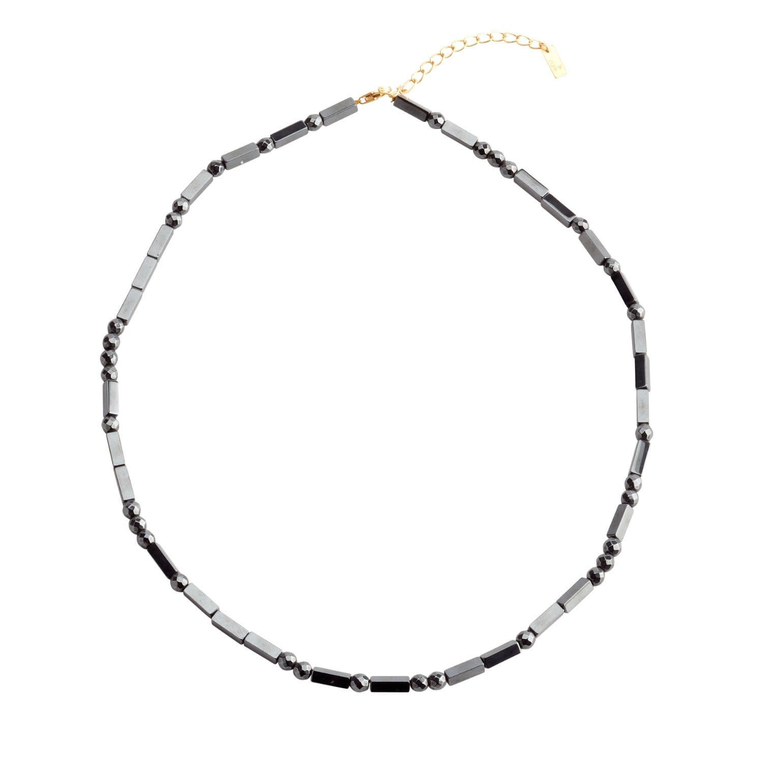 Hematite Necklace - Gold Vermeil
