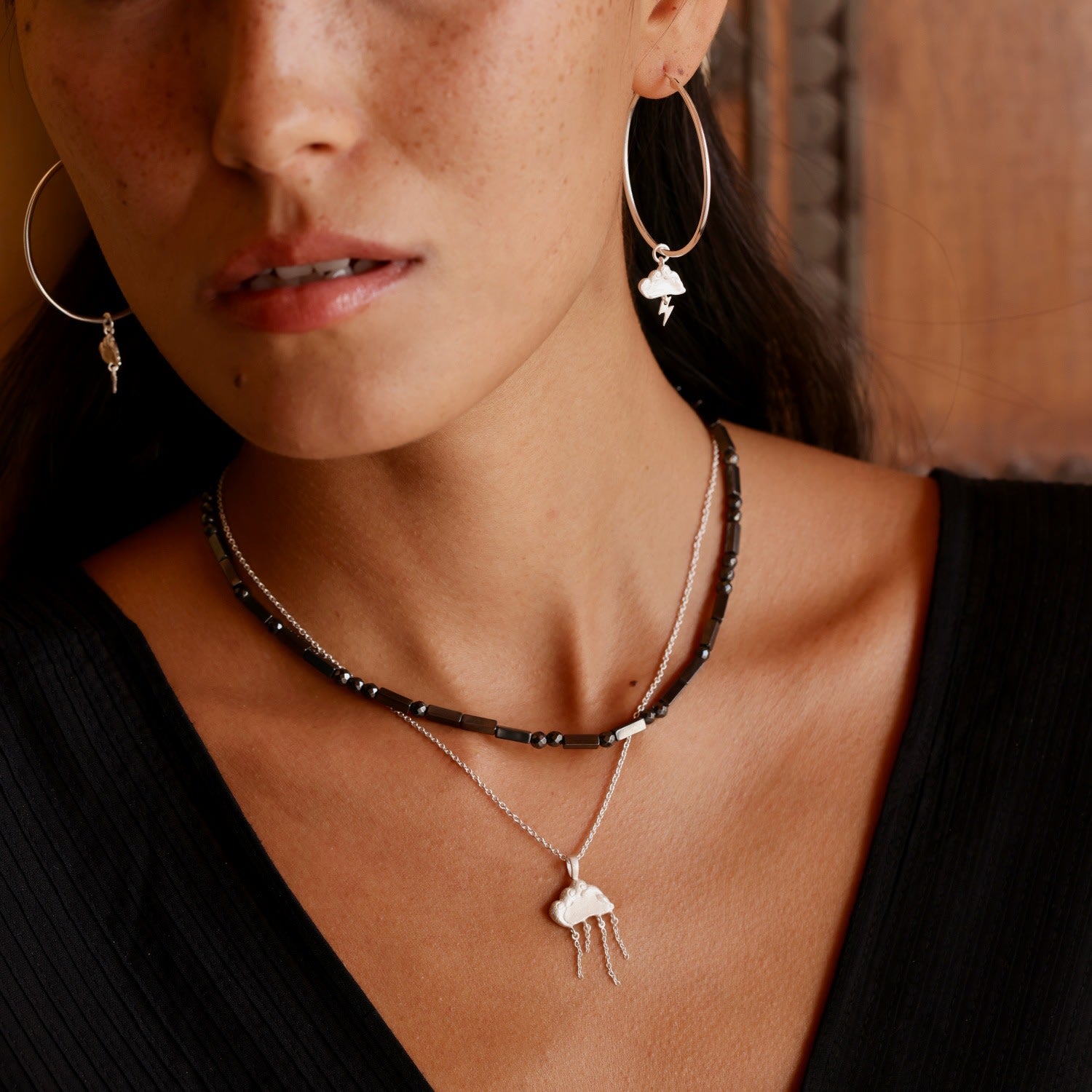 Hematite Necklace - Sterling Silver