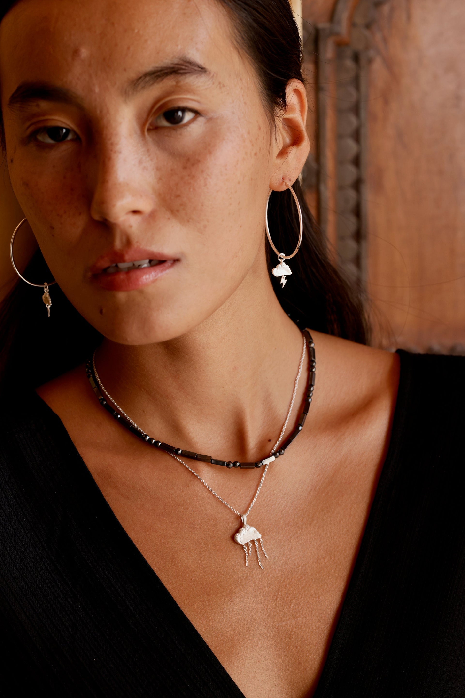 Hematite Necklace - Gold Vermeil