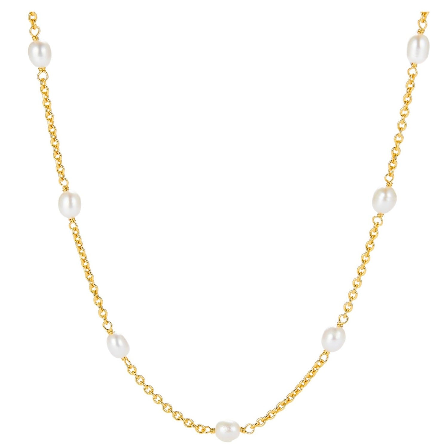 Hennu Freshwater Pearls Gold Vermeil Necklace