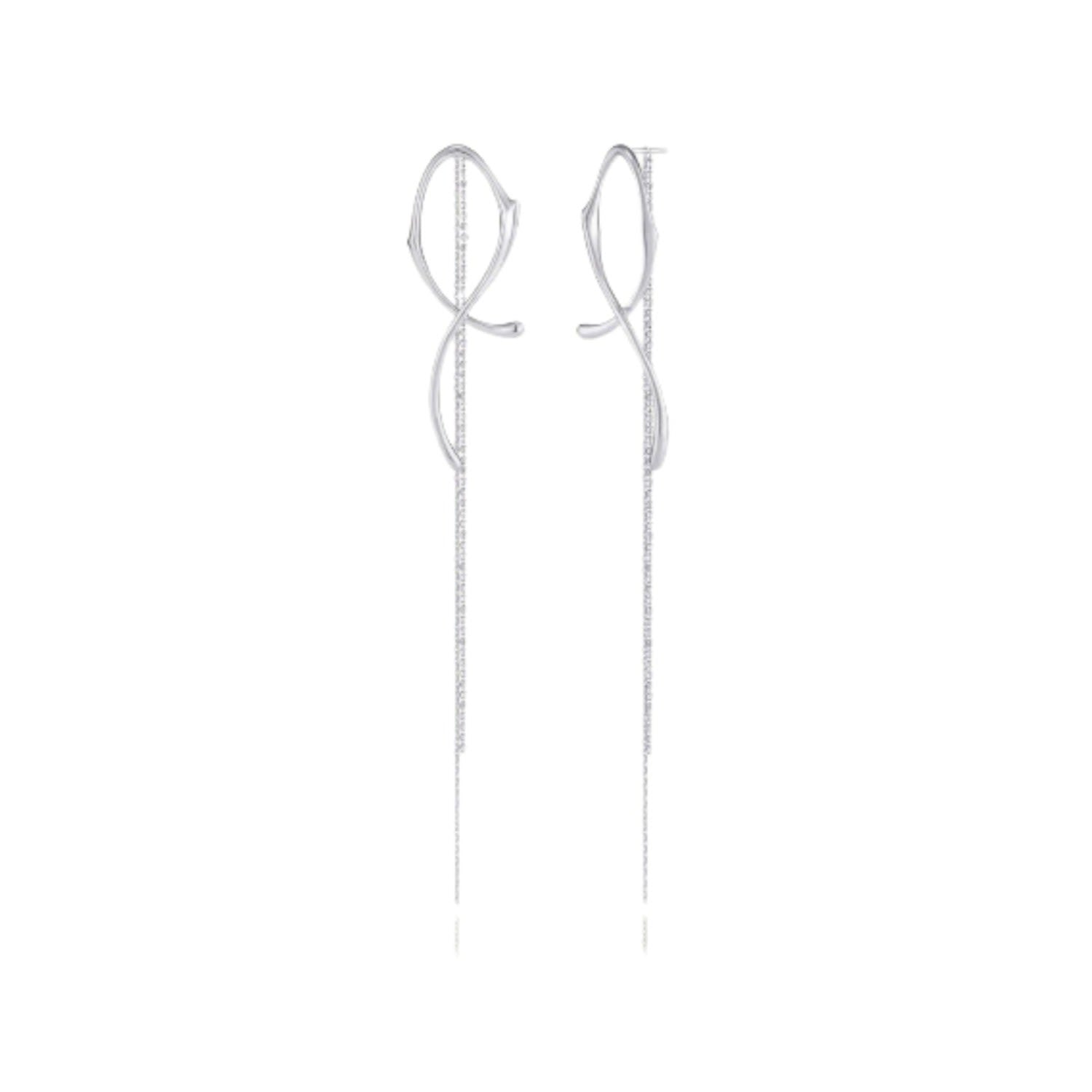 Heradi Bold White Gold Earrings