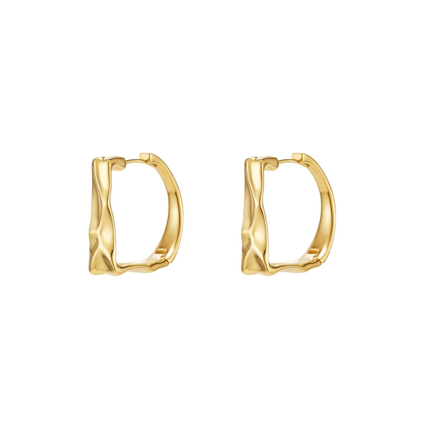 Heradi Large Ground Gold Earrings