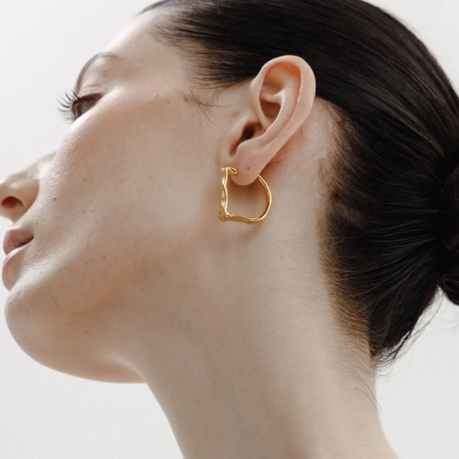 Heradi Large Ground Gold Earrings