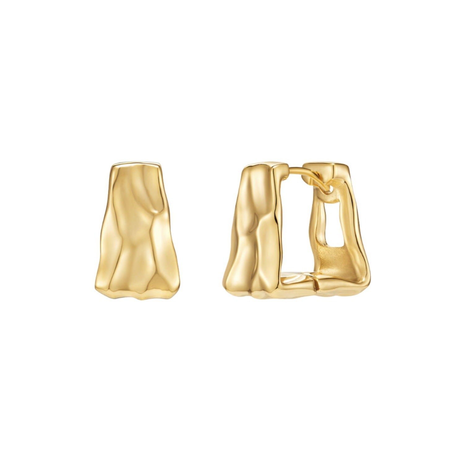 Heradi Small Ground Gold Earrings