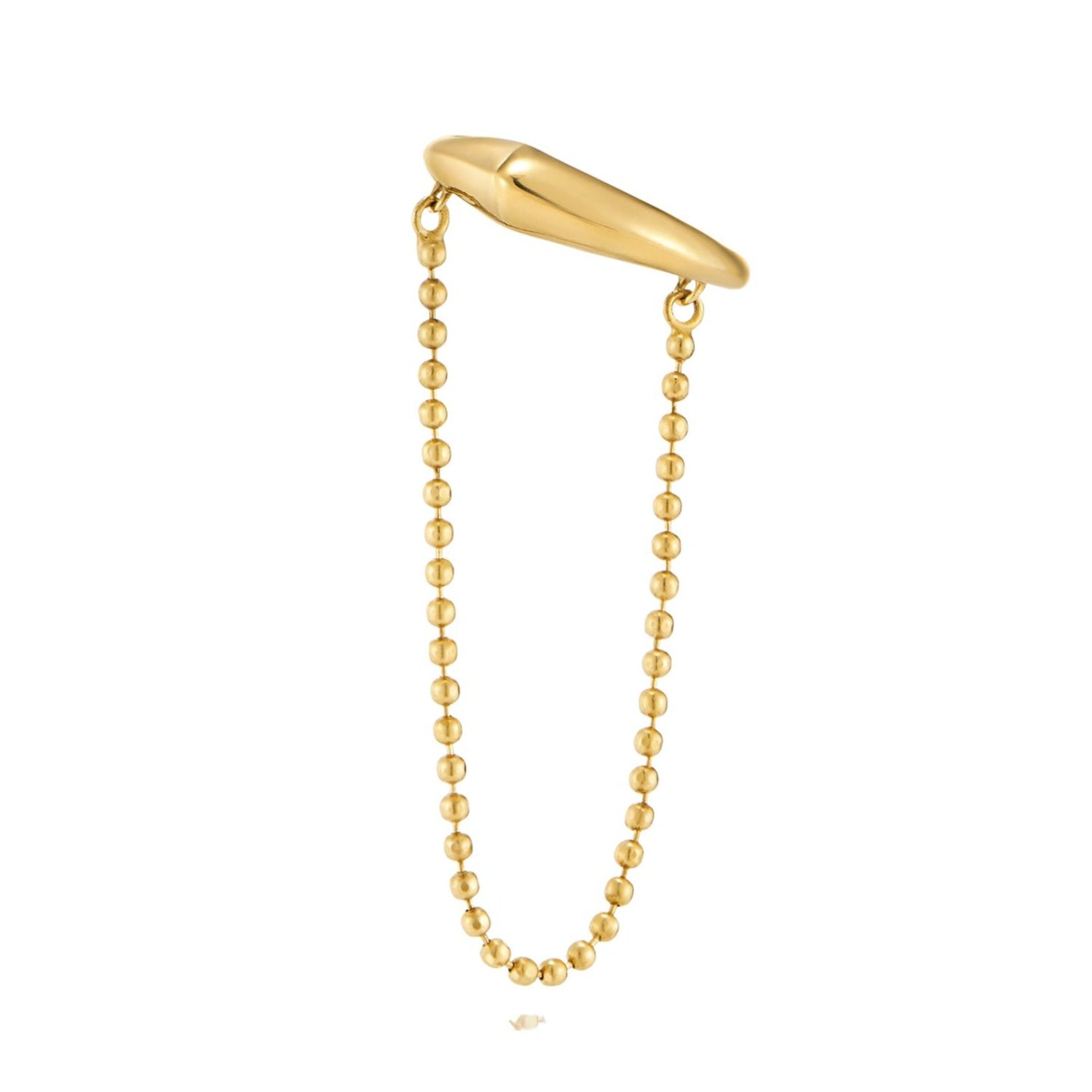 Heradi Wave Chain Gold Ear Cuff