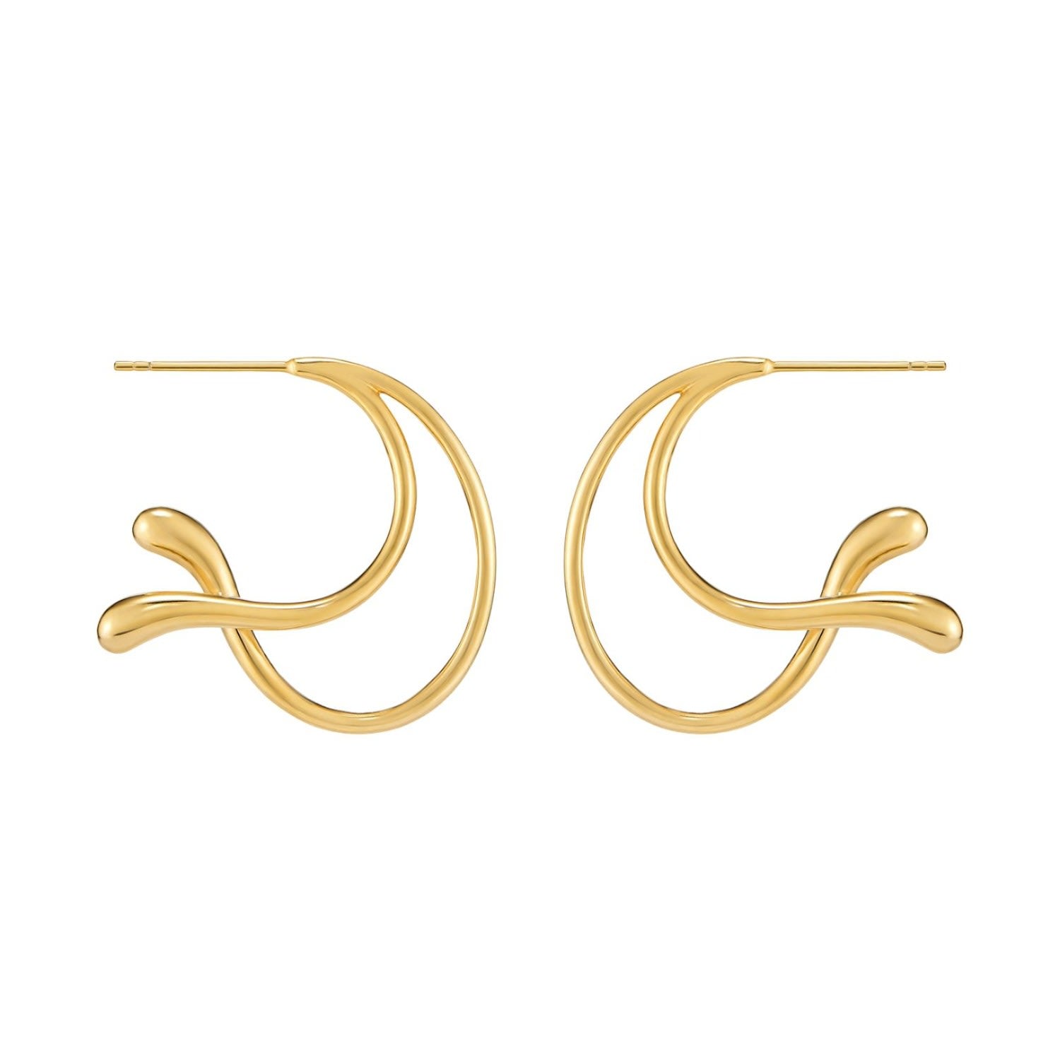 Heradi Wave One Gold Earrings