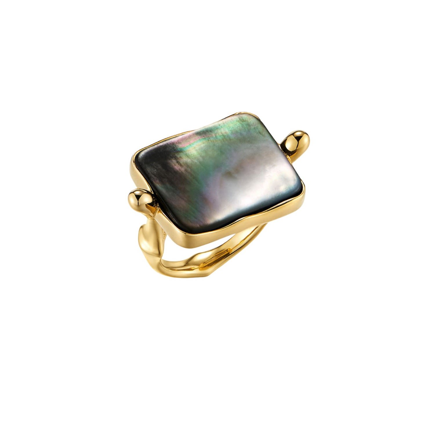 Heradi Wave Stone Gold Ring