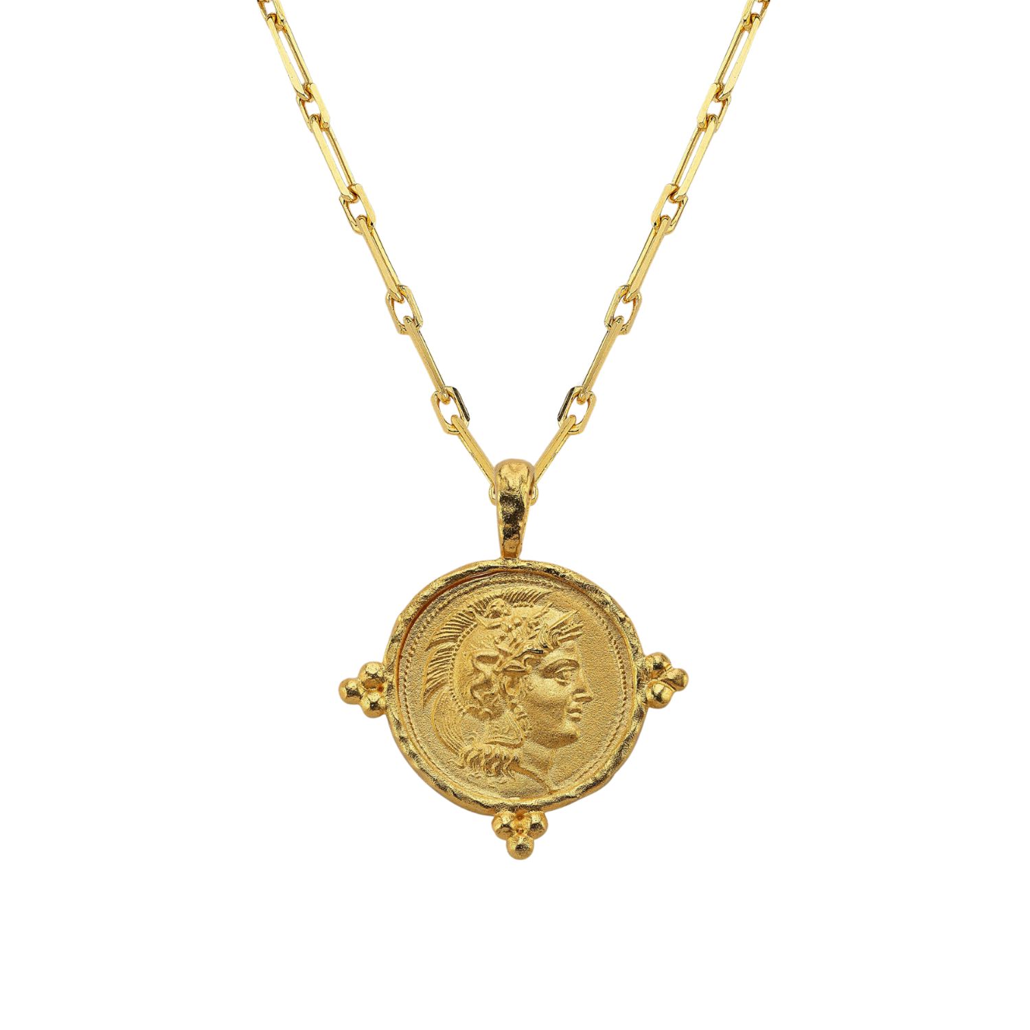 Hercules Coin Medallion Necklace