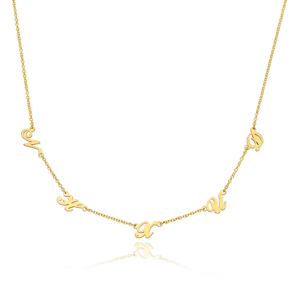 Heritage Multiple Initial Necklace in Gold Plating