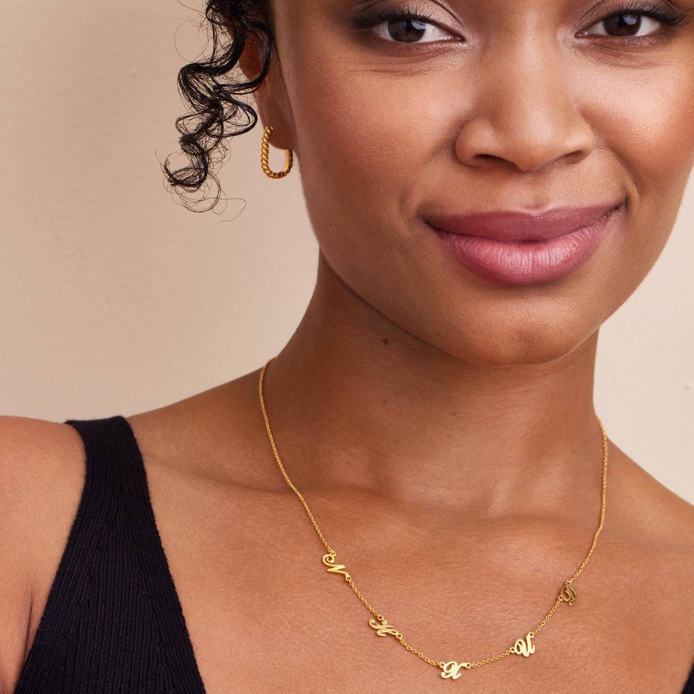 Heritage Multiple Initial Necklace in 18K Gold Vermeil