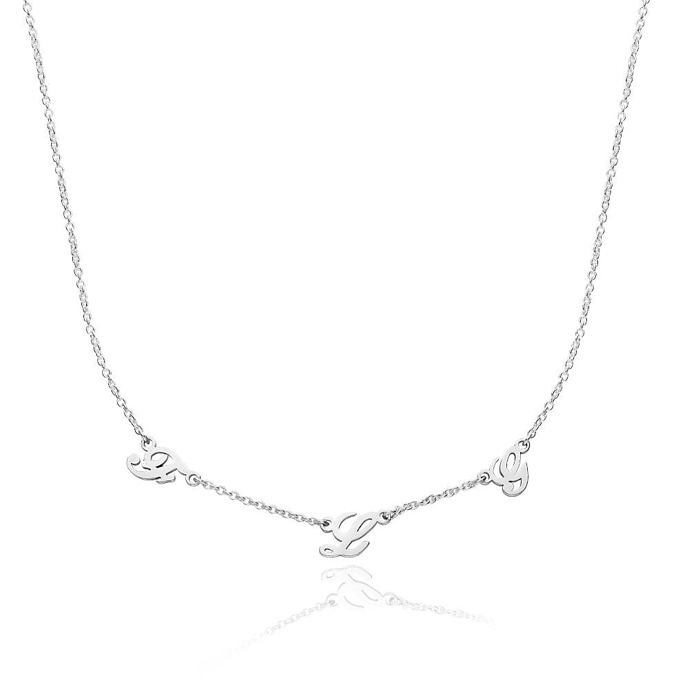 Heritage Multiple Initial Necklace in Silver