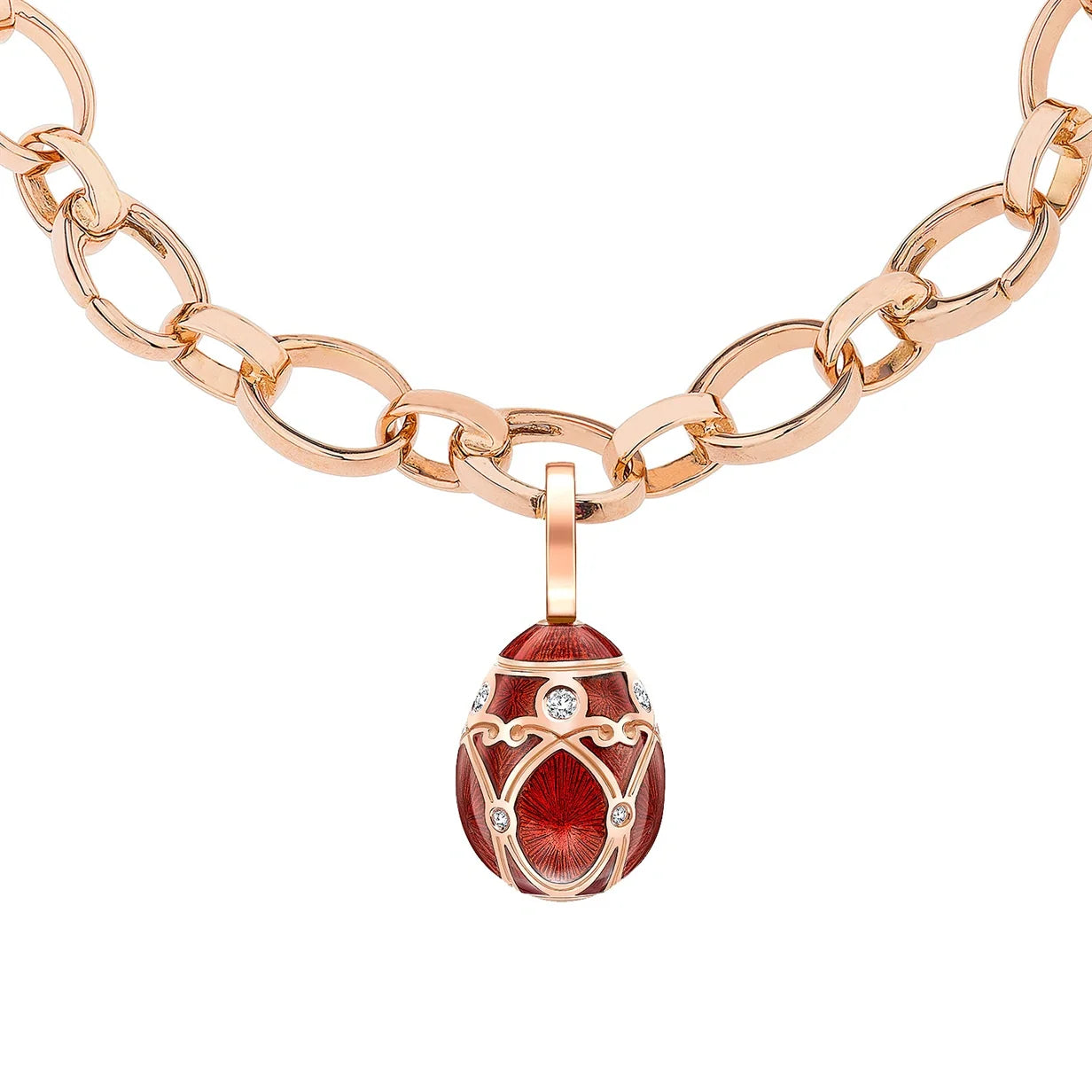 Guilloché Enamel Palais Egg Charm