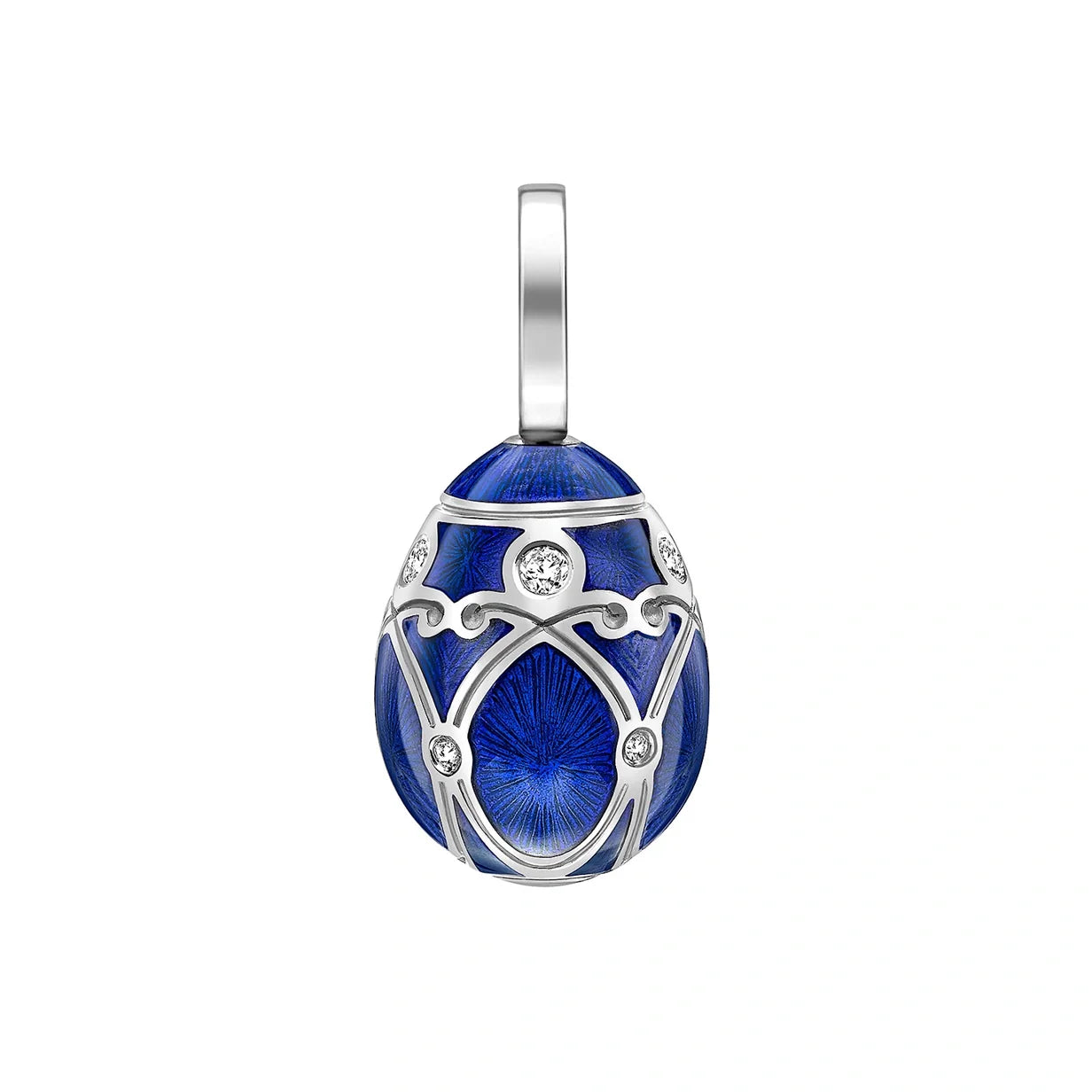 Guilloché Enamel Palais Egg Charm