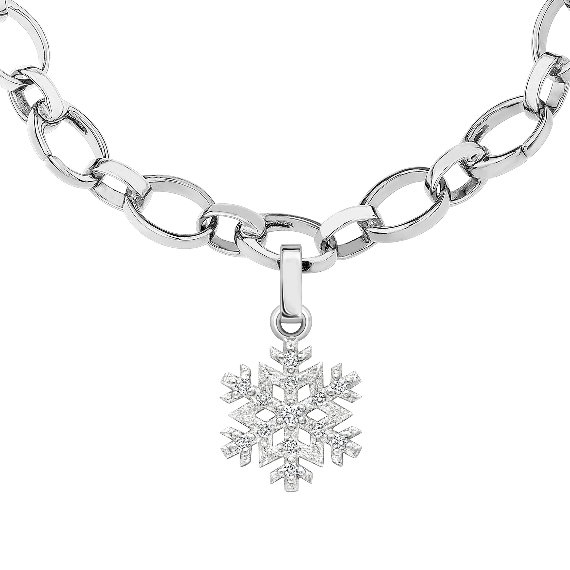 Diamond Snowflake Charm