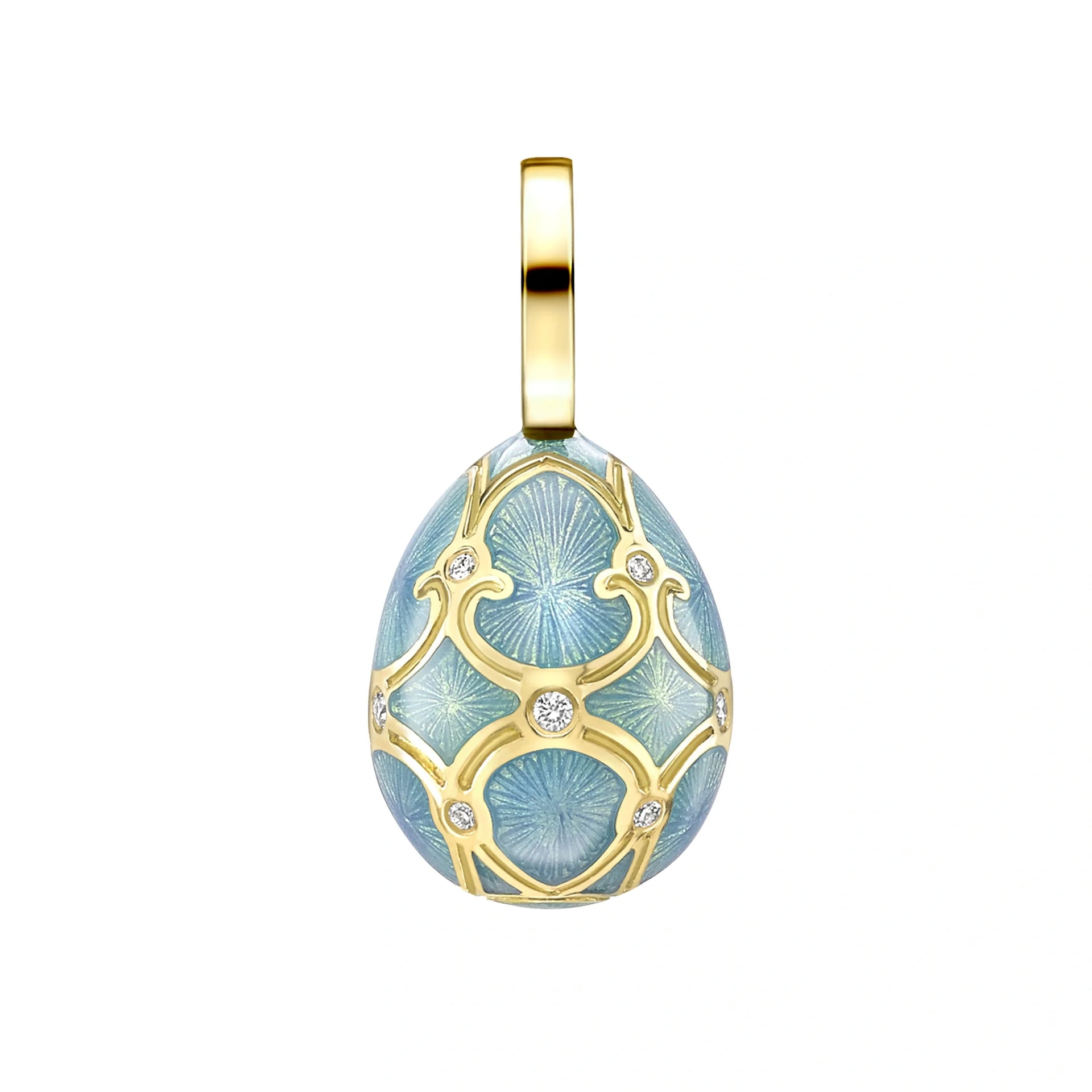 Guilloché Enamel Egg Charm
