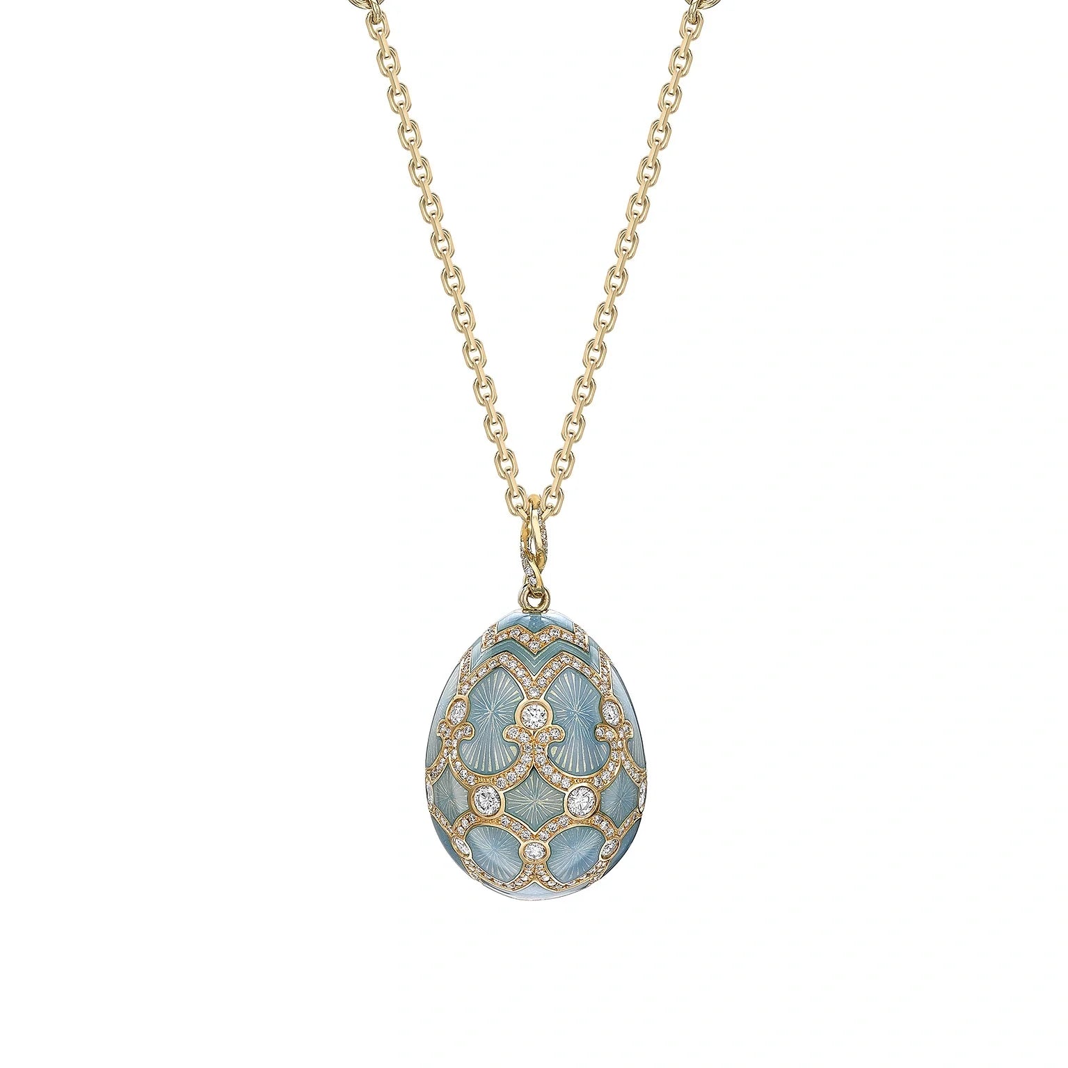 Guilloché Enamel Grande Egg Pendant