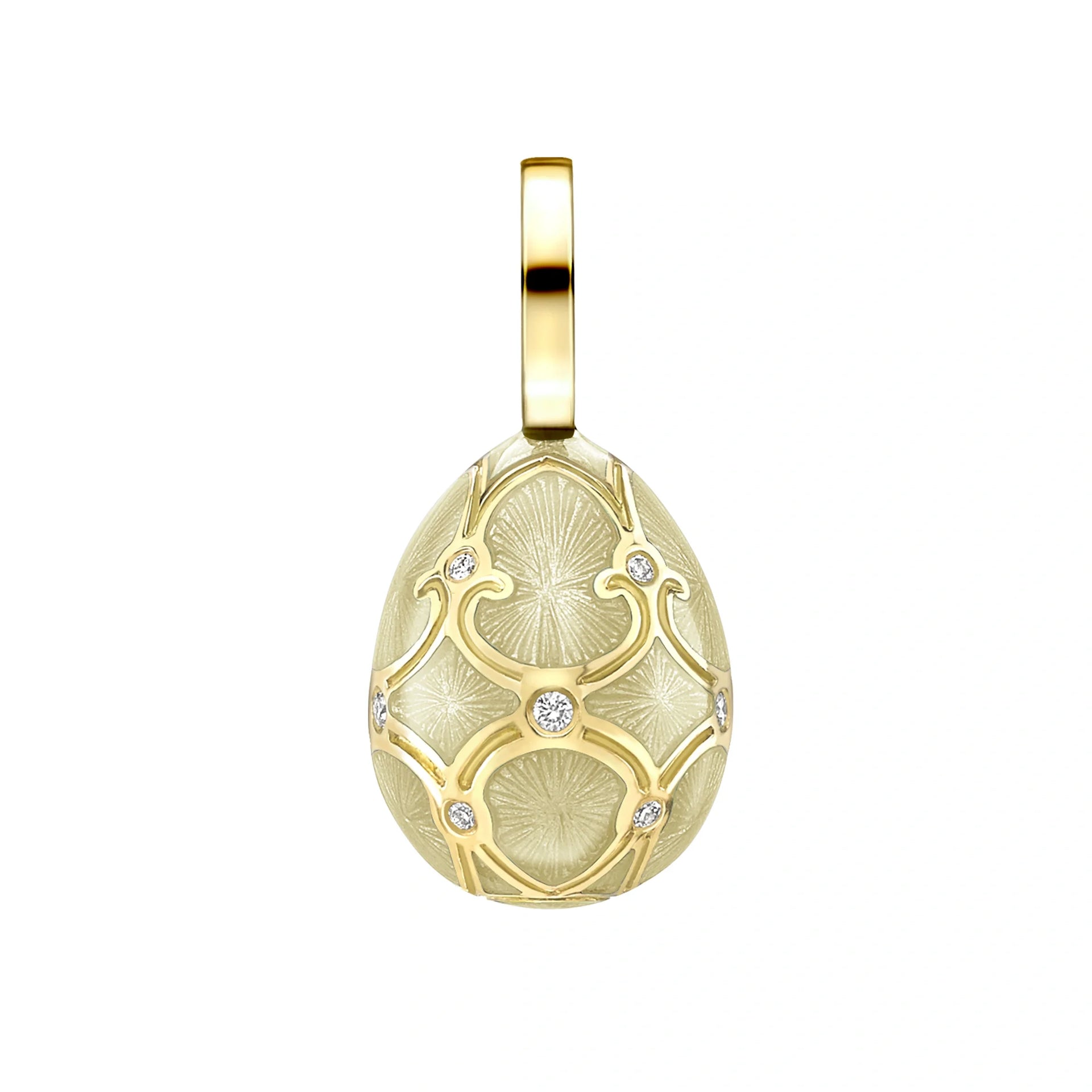 Guilloché Enamel Egg Charm
