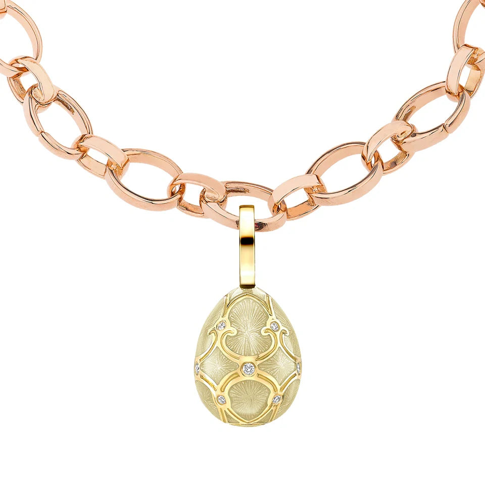 Guilloché Enamel Egg Charm